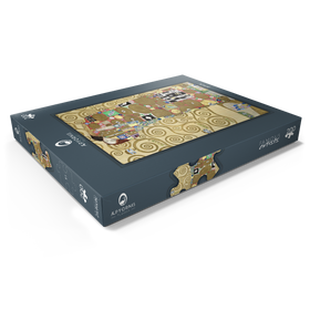Darstellung des Puzzle Motivs Gustav Klimt's Fulfillment (1910-1911) - Puzzleteile: 200