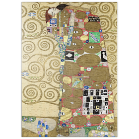 Darstellung des Puzzle Motivs Gustav Klimt's Fulfillment (1910-1911) - Puzzleteile: 200