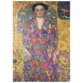 Darstellung des Puzzle Motivs Gustav Klimt's Portrait of Eugenia Primavesi (1913) - Puzzleteile: 500