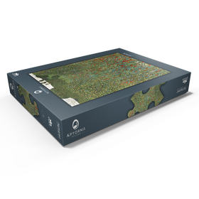 Darstellung des Puzzle Motivs Gustav Klimt's Mohnfeld (1907) - Puzzleteile: 1000