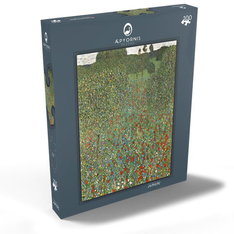 Gustav Klimt's Mohnfeld (1907) 100 Puzzle Schachtel Ansicht2
