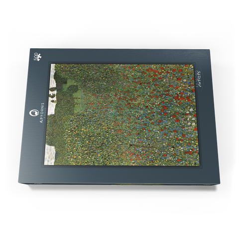 Gustav Klimt's Mohnfeld (1907) 500 Puzzle Schachtel Ansicht3