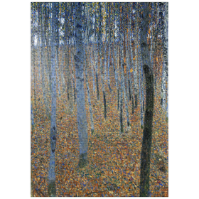 Darstellung des Puzzle-Motivs Gustav Klimt's Beech Grove I (1902) – Puzzleteile: 1000