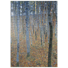 Darstellung des Puzzle Motivs Gustav Klimt's Beech Grove I (1902) - Puzzleteile: 500