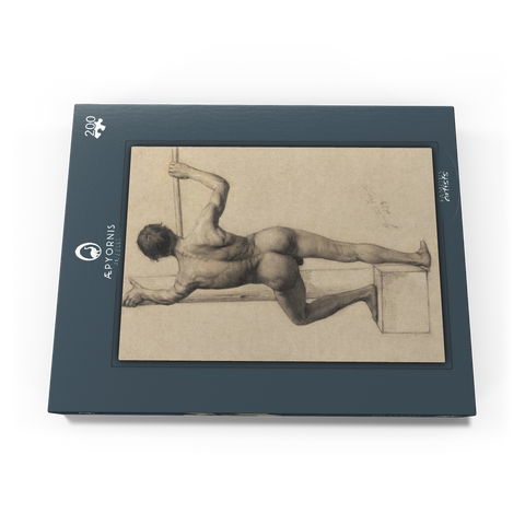 Male Nude with Left Foot on a Pedestal (1879) by Gustav Klimt 200 Puzzle Schachtel Ansicht3