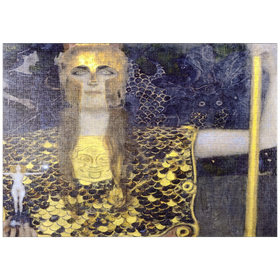 Darstellung des Puzzle-Motivs Gustav Klimt's Pallas Athena (1898) – Puzzleteile: 1000