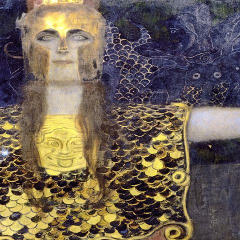 Gustav Klimt's Pallas Athena (1898) 1000 Puzzle 3D Modell