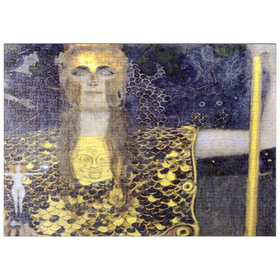 Darstellung des Puzzle Motivs Gustav Klimt's Pallas Athena (1898) - Puzzleteile: 500