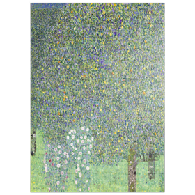 Darstellung des Puzzle Motivs Gustav Klimt's Rosebushes under the Trees (1905) - Puzzleteile: 100