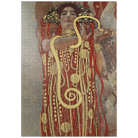 Darstellung des Puzzle-Motivs Gustav Klimt's Hygieia (1907) – Puzzleteile: 1000