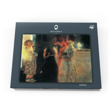 Gustav Klimt's Schubert at the Piano II (1899) 100 Puzzle Schachtel Ansicht3