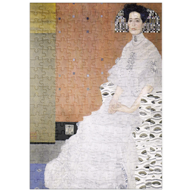Darstellung des Puzzle Motivs Gustav Klimt's Bildnis Fritza Riedler (1906) - Puzzleteile: 200