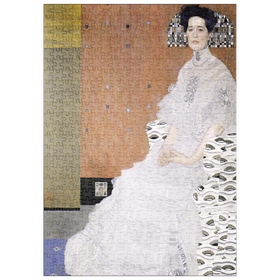 Darstellung des Puzzle Motivs Gustav Klimt's Bildnis Fritza Riedler (1906) - Puzzleteile: 500