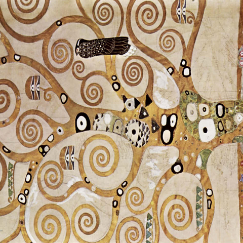 Gustav Klimt's L'Arbre de Vie (1905-1909) 100 Puzzle 3D Modell