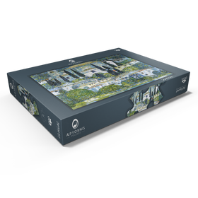 Darstellung des Puzzle Motivs Gustav Klimt's Kirche in Cassone (1913) - Puzzleteile: 1000