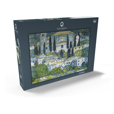 Gustav Klimt's Kirche in Cassone (1913) 1000 Puzzle Schachtel Ansicht2