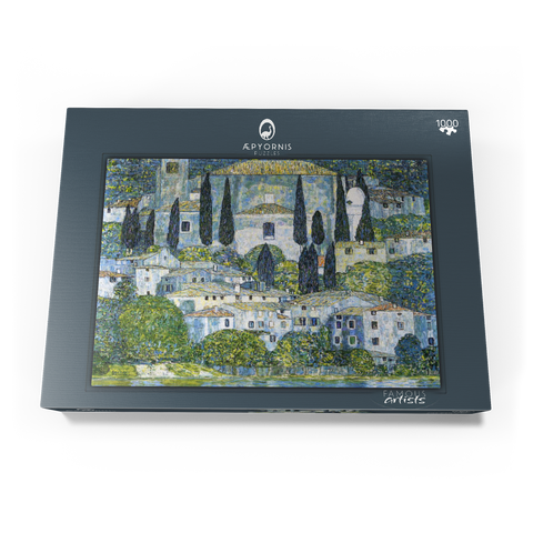 Gustav Klimt's Kirche in Cassone (1913) 1000 Puzzle Schachtel Ansicht3