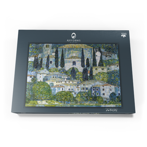 Gustav Klimt's Kirche in Cassone (1913) 500 Puzzle Schachtel Ansicht3