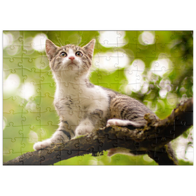 Darstellung des Puzzle Motivs Minka klettert - Puzzleteile: 100