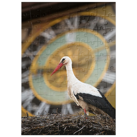 Darstellung des Puzzle Motivs Storchenzeit - Puzzleteile: 100