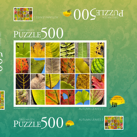 Autumn Leaves 2 500 Puzzle Schachtel 3D Modell