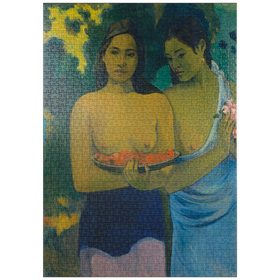 Darstellung des Puzzle Motivs Two Tahitian Women (1899) by Paul Gauguin - Puzzleteile: 1000
