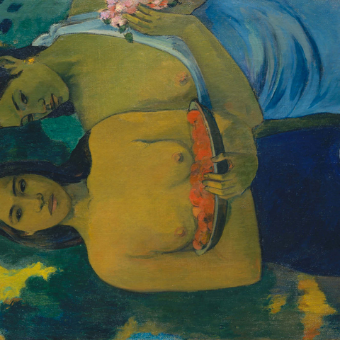Two Tahitian Women (1899) by Paul Gauguin 1000 Puzzle 3D Modell