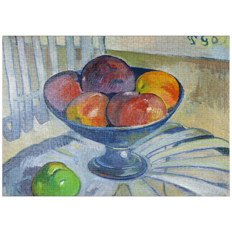 puzzleplate Fruit Dish on a Garden Chair (ca. 1890) by Paul Gauguin 1000 Puzzle