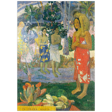 puzzleplate Hail Mary (Ia Orana Maria) (1891) by Paul Gauguin 1000 Puzzle