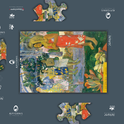 Hail Mary (Ia Orana Maria) (1891) by Paul Gauguin 500 Puzzle Schachtel 3D Modell