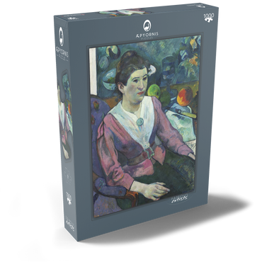 Woman in front of a Still Life by Cézanne (1890) by Paul Gauguin 1000 Puzzle Schachtel Ansicht2