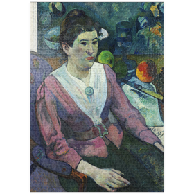Darstellung des Puzzle-Motivs Woman in front of a Still Life by Cézanne (1890) by Paul Gauguin – Puzzleteile: 1000
