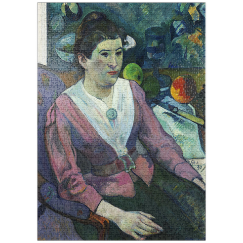 puzzleplate Woman in front of a Still Life by Cézanne (1890) by Paul Gauguin 1000 Puzzle