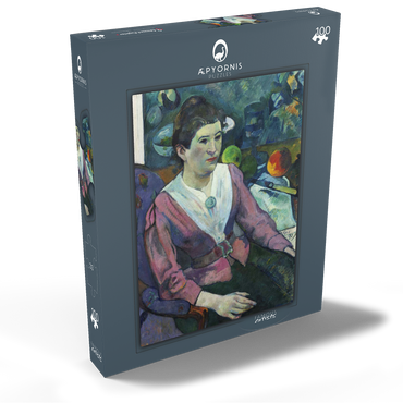 Woman in front of a Still Life by Cézanne (1890) by Paul Gauguin 100 Puzzle Schachtel Ansicht2