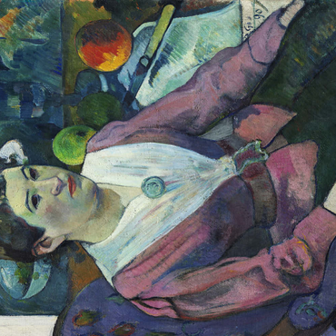 Woman in front of a Still Life by Cézanne (1890) by Paul Gauguin 100 Puzzle 3D Modell