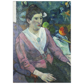 Darstellung des Puzzle-Motivs Woman in front of a Still Life by Cézanne (1890) by Paul Gauguin – Puzzleteile: 200