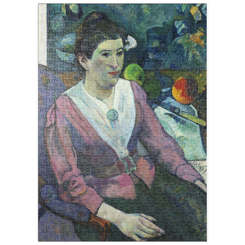 puzzleplate Woman in front of a Still Life by Cézanne (1890) by Paul Gauguin 500 Puzzle