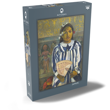 Tehamana Has Many Parents or The Ancestors of Tehamana (Merahi metua no Tehamana) (1893) by Paul Gauguin 1000 Puzzle Schachtel Ansicht2