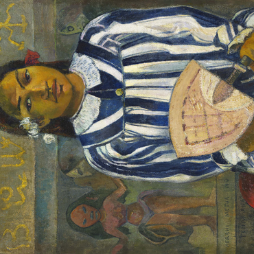Tehamana Has Many Parents or The Ancestors of Tehamana (Merahi metua no Tehamana) (1893) by Paul Gauguin 1000 Puzzle 3D Modell