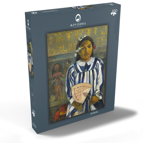 Tehamana Has Many Parents or The Ancestors of Tehamana (Merahi metua no Tehamana) (1893) by Paul Gauguin 100 Puzzle Schachtel Ansicht2