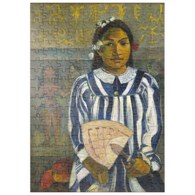 Darstellung des Puzzle-Motivs Tehamana Has Many Parents or The Ancestors of Tehamana (Merahi metua no Tehamana) (1893) by Paul Gauguin – Puzzleteile: 200