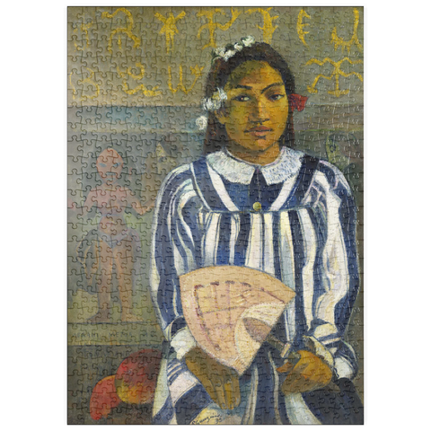 puzzleplate Tehamana Has Many Parents or The Ancestors of Tehamana (Merahi metua no Tehamana) (1893) by Paul Gauguin 500 Puzzle
