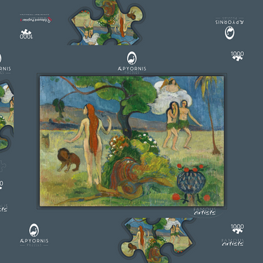 Paradise Lost (1848-1903) by Paul Gauguin 1000 Puzzle Schachtel 3D Modell