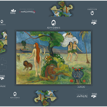 Paradise Lost (1848-1903) by Paul Gauguin 200 Puzzle Schachtel 3D Modell