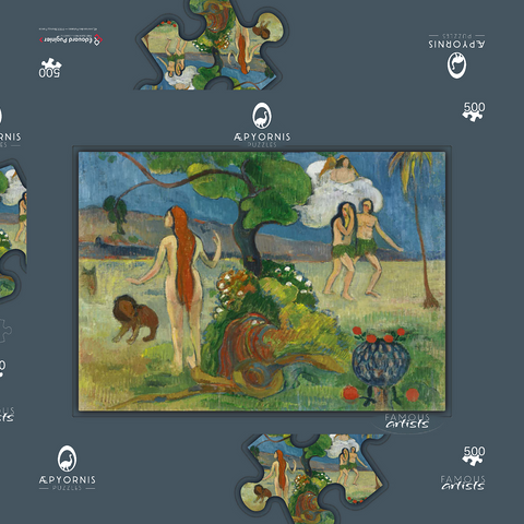 Paradise Lost (1848-1903) by Paul Gauguin 500 Puzzle Schachtel 3D Modell