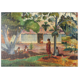 Darstellung des Puzzle-Motivs Der große Baum (1891) by Paul Gauguin – Puzzleteile: 500