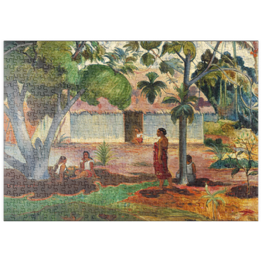 puzzleplate The Large Tree (1891) by Paul Gauguin 500 Puzzle