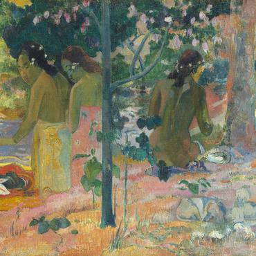 The Bathers (1897) by Paul Gauguin 1000 Puzzle 3D Modell