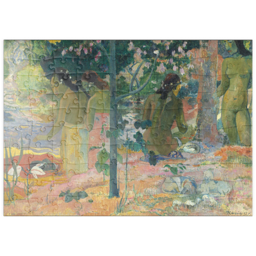 puzzleplate The Bathers (1897) by Paul Gauguin 100 Puzzle