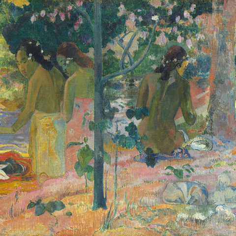 The Bathers (1897) by Paul Gauguin 200 Puzzle 3D Modell